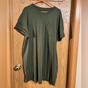 Olive Time and Tru T Shirt Dress | 2X